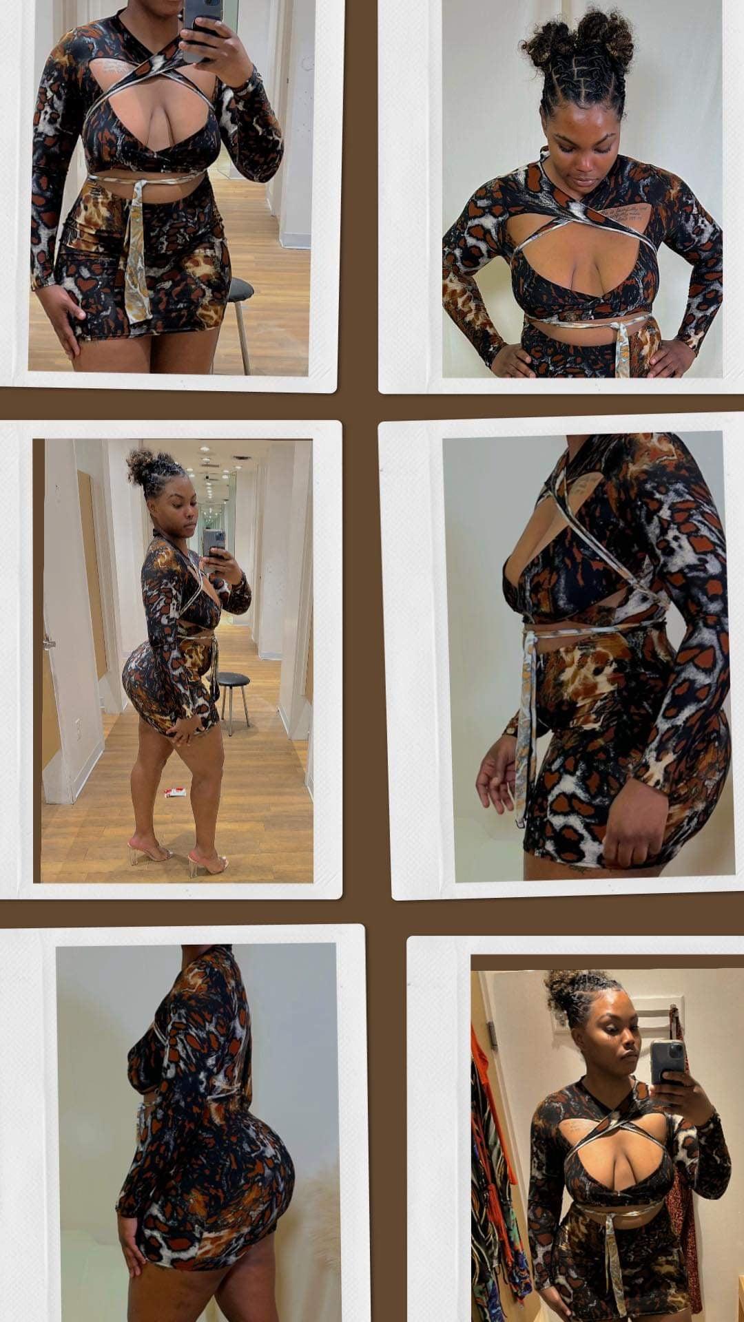 Leopard Mini Dress-Abundance Junky Stylish Clothing Boutique for Women