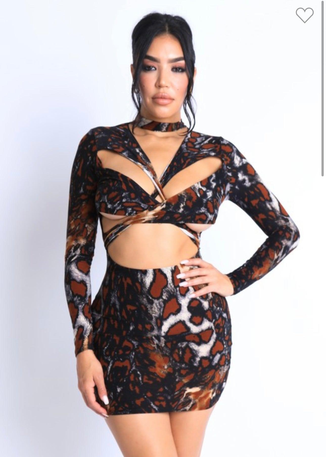 Leopard Mini Dress-Abundance Junky Stylish Clothing Boutique for Women
