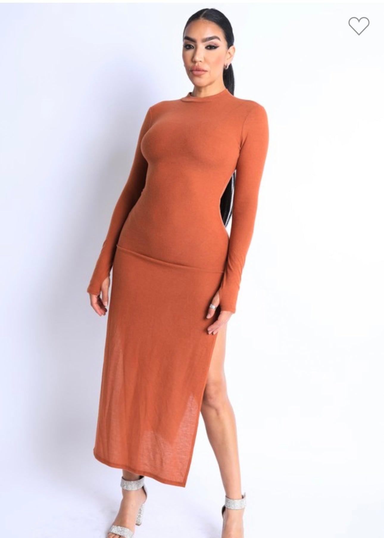 Maxi Dress Rust-Abundance Junky Stylish Clothing Boutique for Women