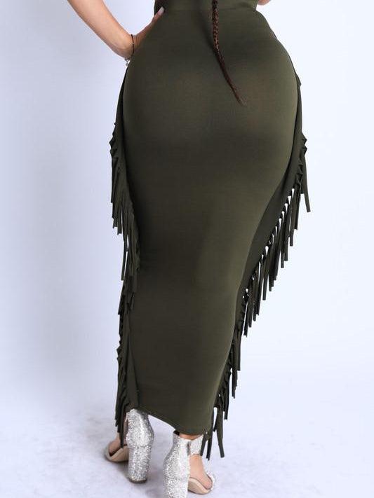 Tassel Maxi Skirt-Abundance Junky Stylish Clothing Boutique for Women
